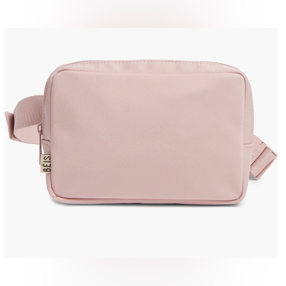BEIS Atlas Pink Belt Bag NWT Nylon Crossbody Fanny Pack w/ Card Pouch